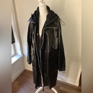 Sold to consignment Bottega Veneta Leather Coat Size Small
